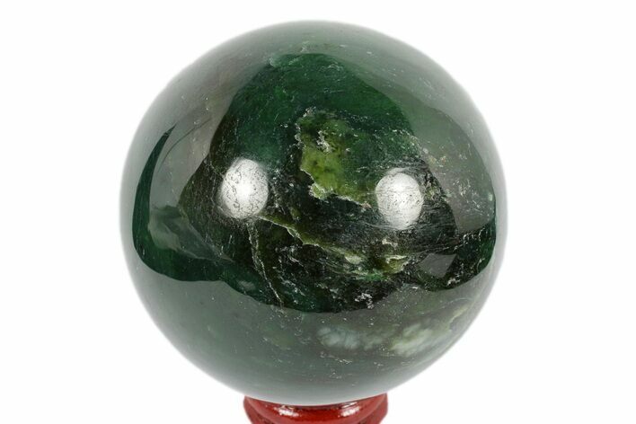Polished Jade (Nephrite) Sphere - Afghanistan #187929